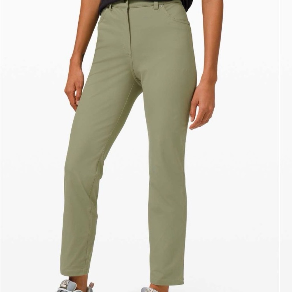 Lululemon City Sleek 5 Pocket 7/8 Pant - Rosemary Green